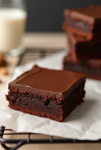 no bake brownies with chocolate frosting