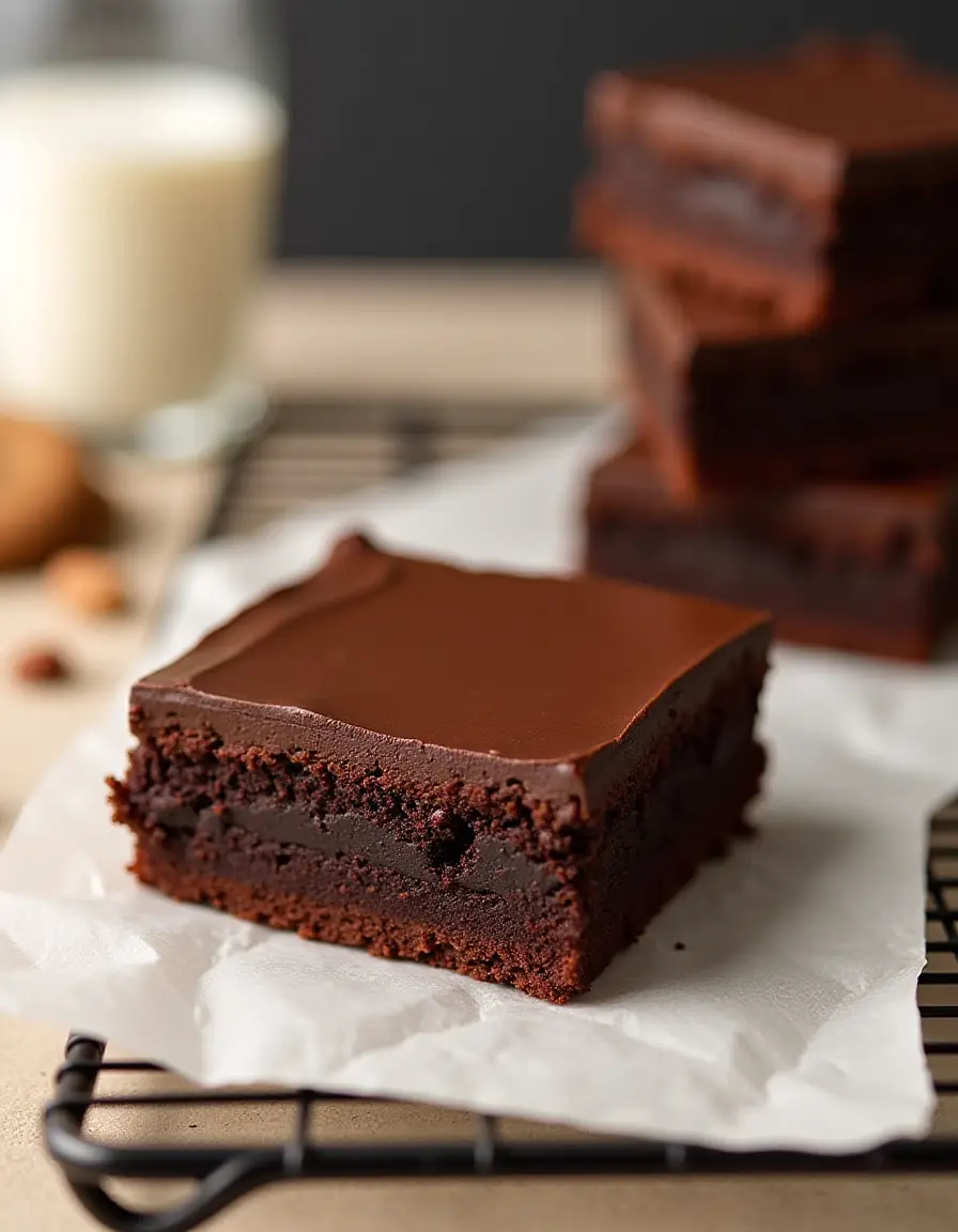 no bake brownies with chocolate frosting