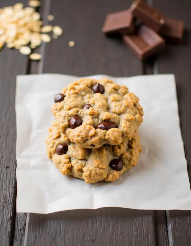 No bake protein cookies with chocolate and oats