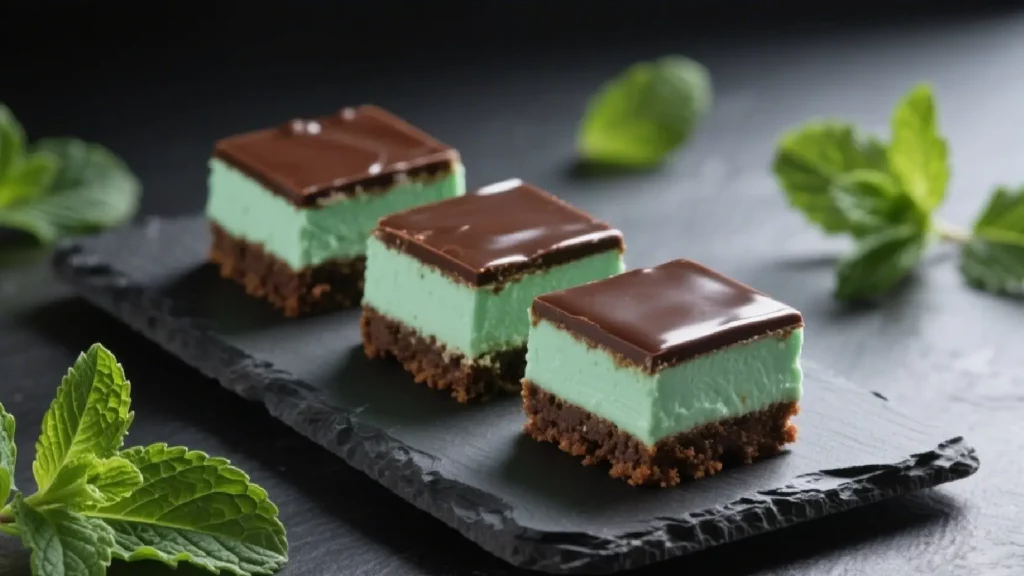 Double Chocolate Mint Squares