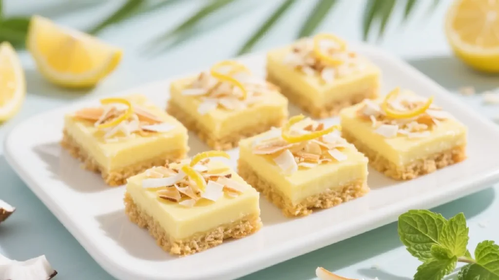 Lemon Coconut Bliss Bars