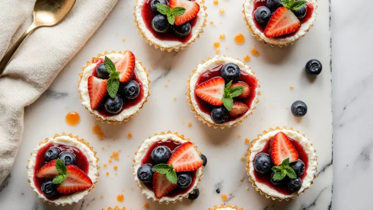 Easy Mini No Bake Cheesecakes